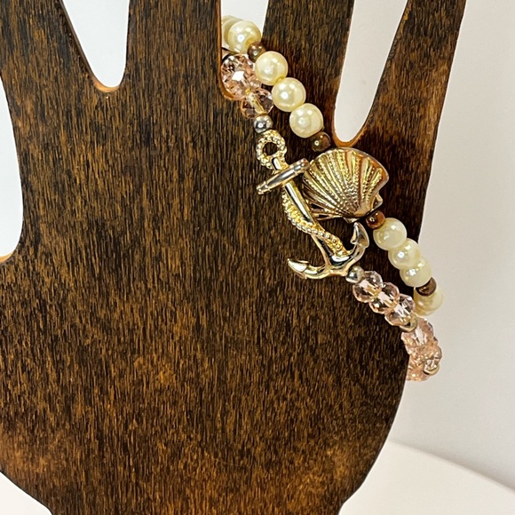 Stackable Nautical Stretch Bracelets Vintage - Picture 6 of 7